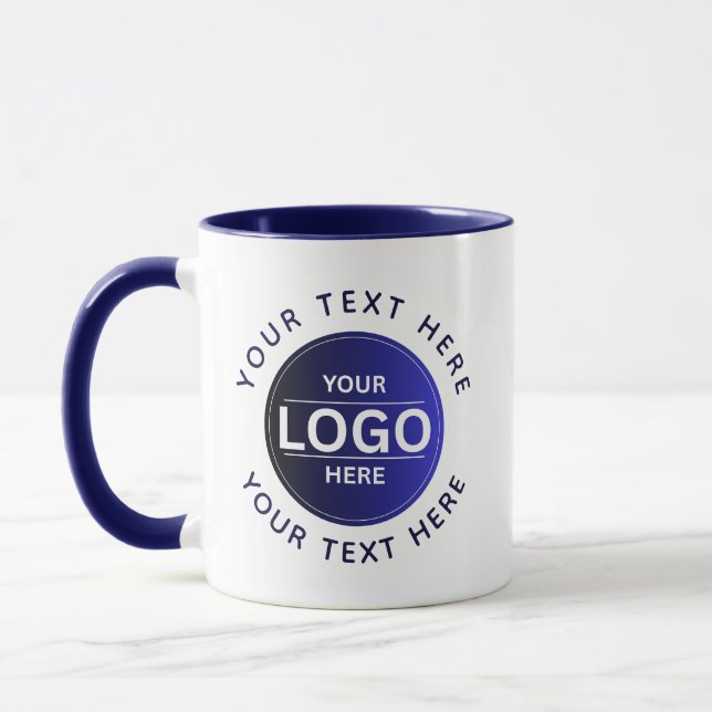 Custom Business Brand Logo Mugg (Vänster)