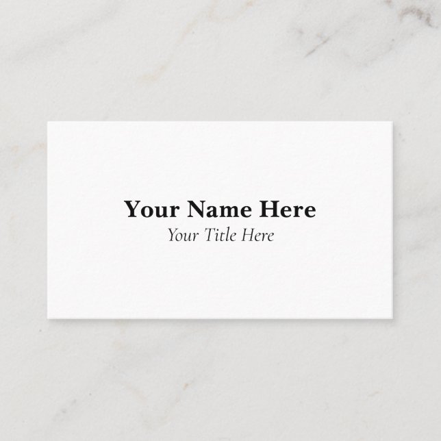 Custom Business Card Visitkort (Framsida)