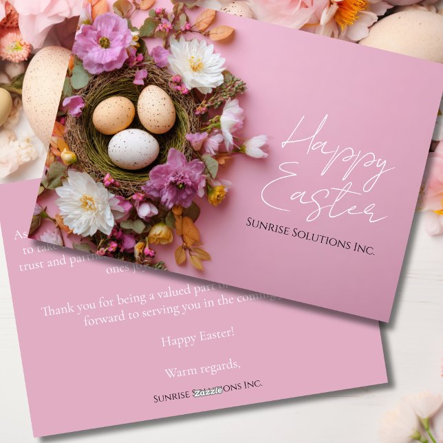 Custom Business Easter Greeting Card  Julkort (Skapare uppladdad)