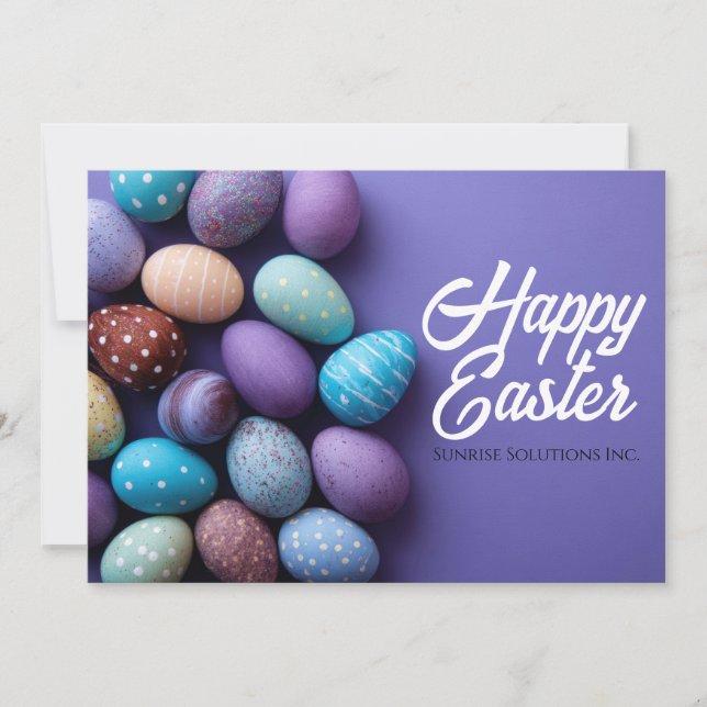Custom Business Easter Greeting Card  Julkort (Framsida)