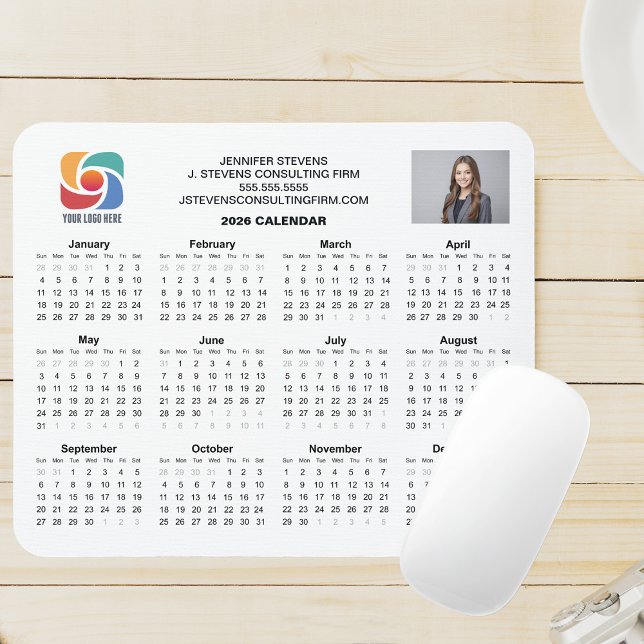 Custom Business Logo 2026 Company Calendar Musmatta (Skapare uppladdad)
