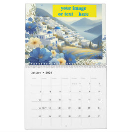 Custom Business Logo 2026 Wall Calendar - Modern a Kalender