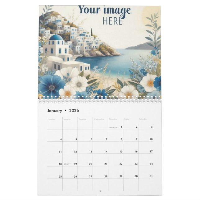 Custom Business Logo 2026 Wall Calendar - Modern d Kalender (Jan 2026)