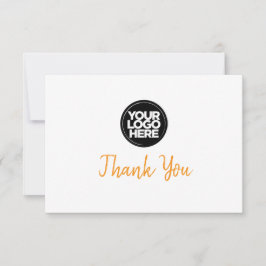 Custom Business Logo And Message Thank You Card Inbjudningar