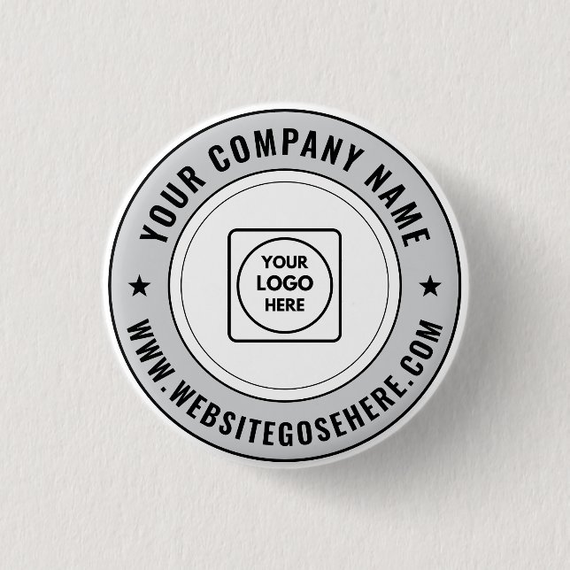Custom Business Logo and Text Promotional Design Knapp (Framsida)