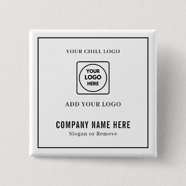 Custom Business Logo and Text Rectangle Design Knapp (Framsida)