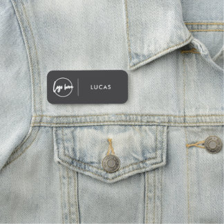 Custom Business Logo Basic Employee Staff Name  Na Namnbricka