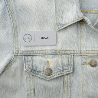 Custom Business Logo Basic Employee Staff Name  Na Namnbricka