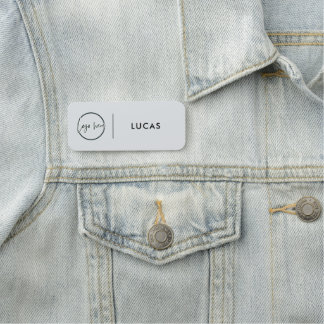 Custom Business Logo Basic Employee Staff Name  Na Namnbricka