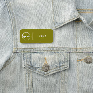 Custom Business Logo Basic Employee Staff Name  Na Namnbricka