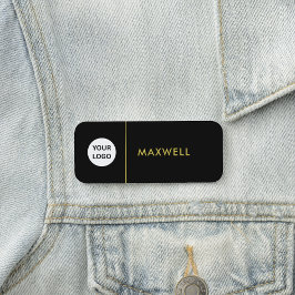 Custom Business Logo | Basic Employee Staff Namnbricka