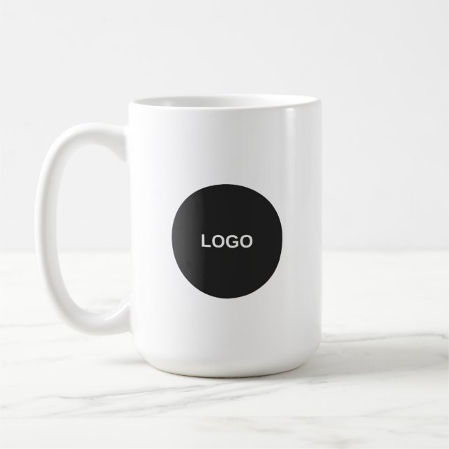 Custom Business Logo Branded Coffee Kaffemugg (Vänster)