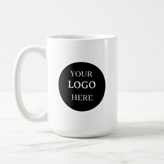 Custom Business Logo Branded Coffee Mug Kaffemugg (Vänster)