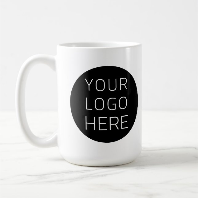 Custom Business Logo Branded  Coffee Mug Kaffemugg (Vänster)