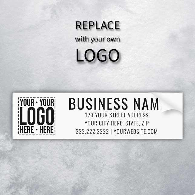 Custom Business Logo Corporate Company Modern Cool Bildekal (Skapare uppladdad)
