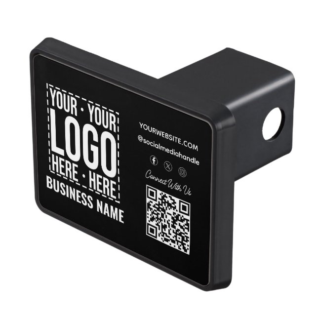 Custom Business Logo Corporate Company Modern Cool Dragkroksskydd (Topp Höger)