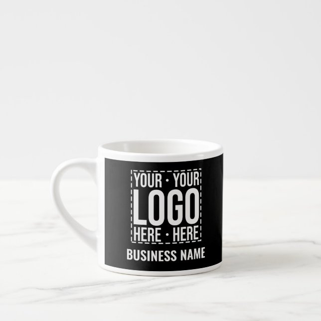 Custom Business Logo Corporate Company Modern Cool Espressomugg (Vänster)