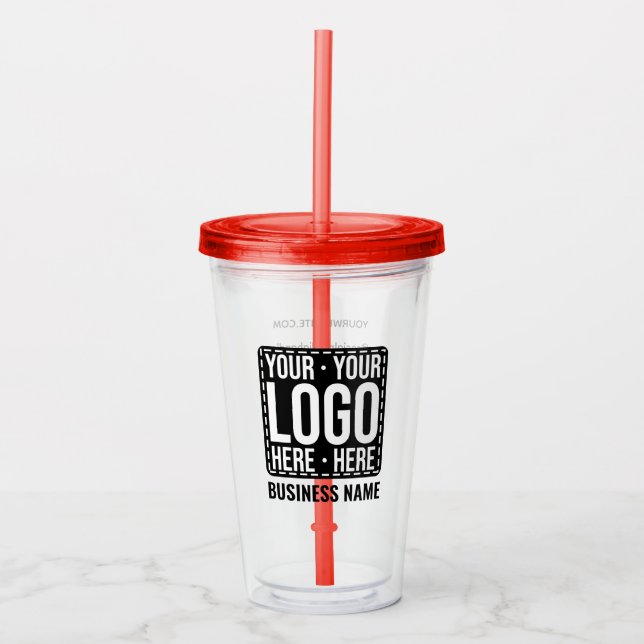 Custom Business Logo Corporate Company Modern Cool Take Away Mugg (Framsida)