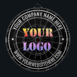 Custom Business Logo Dart Board - Your Colors Darttavla<br><div class="desc">Your Colors - Dartboards with Simple Personalized Your Business Logo Name Website Stamp Design - Promotional Professional Customizable Dart Board / Gift - Add Your Logo - Image / Name - Company / Website or Phone , E-mail / more - Resize and move or remove and add elements / text...</div>