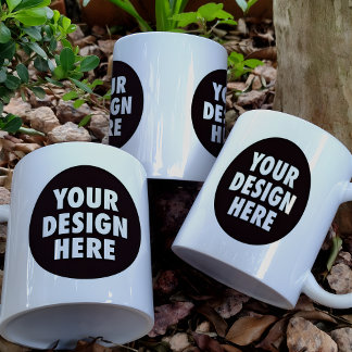 Custom Business Logo Design Two-Sided Branded Kaffemugg