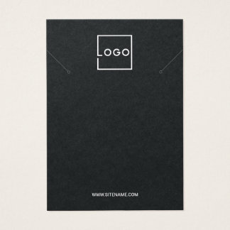 Custom Business Logo Necklace Display Cards Visitkort