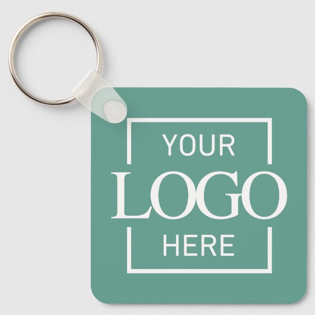 Custom Business Logo & QR Code Promotional Swag Nyckelring (Framsida)