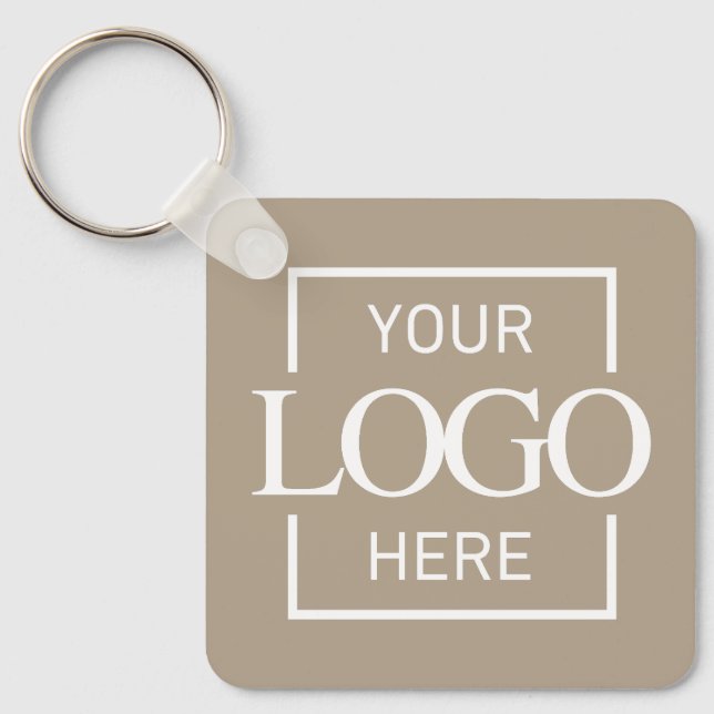 Custom Business Logo & QR Code Promotional Swag Nyckelring (Framsida)
