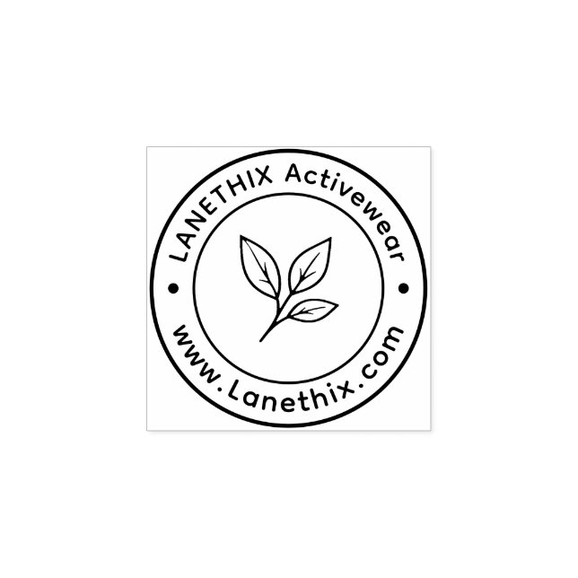  Custom Business Logo Rubber Stamp Stämpel (Tryck)