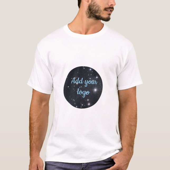 Custom Business Logo T-shirt With QR code  (Framsida)