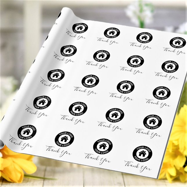 Custom Business Logo Tack Text Omslagspapper Presentpapper (Skapare uppladdad)