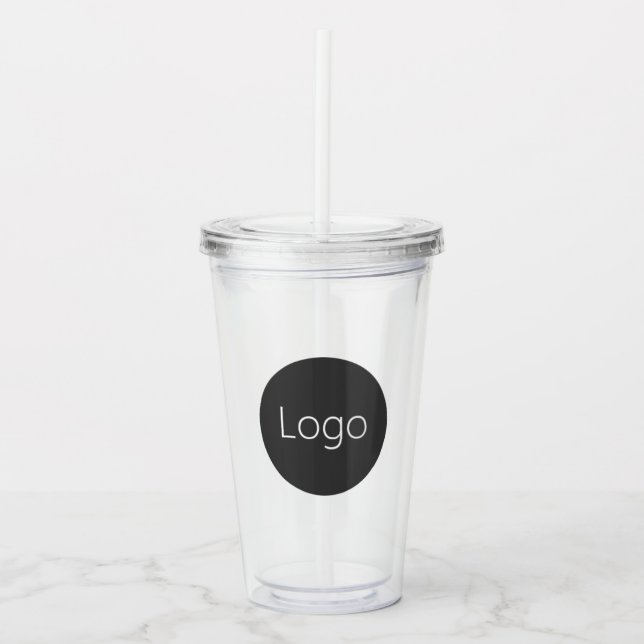 Custom Business Logo Take Away Mugg (Framsida)