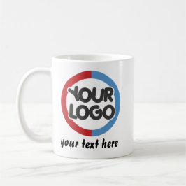 Custom Business Logo Text Mug for Businesses Gift Kaffemugg