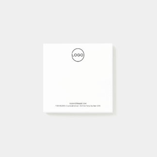 Custom Business Logo with Custom Text Post-it Block