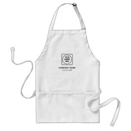 Custom Business Name Logo Modern Branding Apron Förkläde