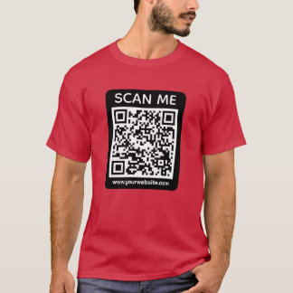 Custom Business QR Code Scan Me T Shirt