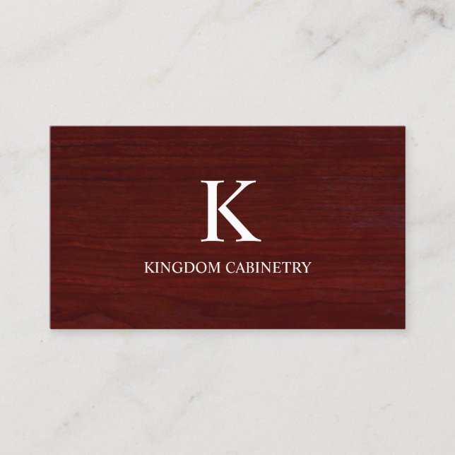 Custom Cabinets Business Card Template Visitkort (Framsida)