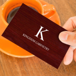 Custom Cabinets Business Card Template Visitkort