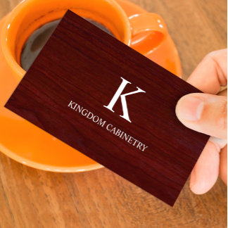 Custom Cabinets Business Card Template Visitkort