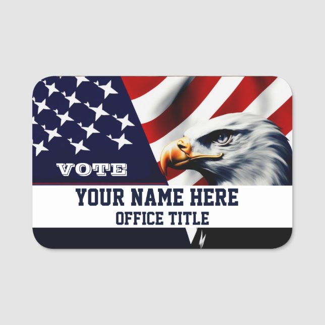 Custom Campaign Name Template Namnbricka (Framsida)