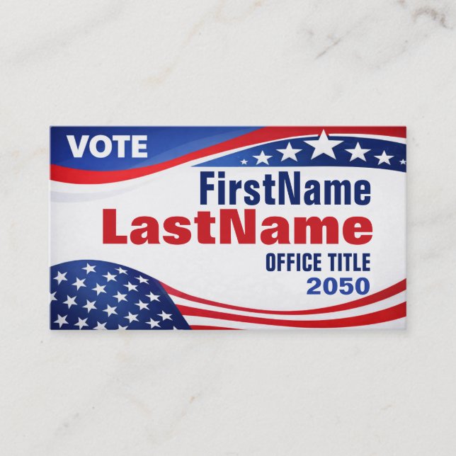 Custom Campaign Template Business Card Visitkort (Framsida)