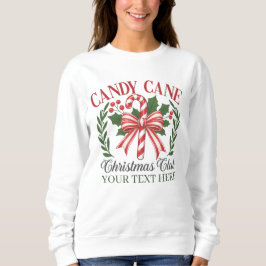 Custom Candy Cane Christmas Club Holiday Wreath T Shirt