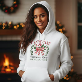 Custom Candy Cane Christmas Club Holiday Wreath T Shirt