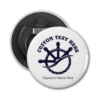 Custom Captain Boat Nautical Gift Flasköppnare