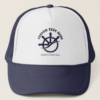 Custom Captain Boat Nautical Gift Keps