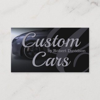Custom car wrap business card visitkort