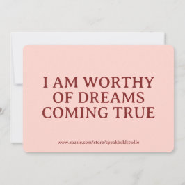 Custom Card for Women – Encouraging Self-Love Gift Julkort