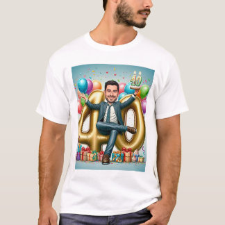 "Custom caricature-Send your photo for design" T Shirt