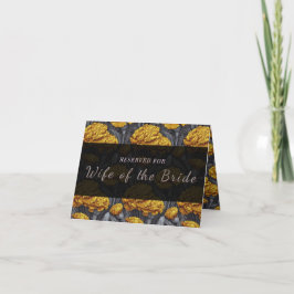 Custom Carnation Mountain Wedding Reserve Card Tack Kort