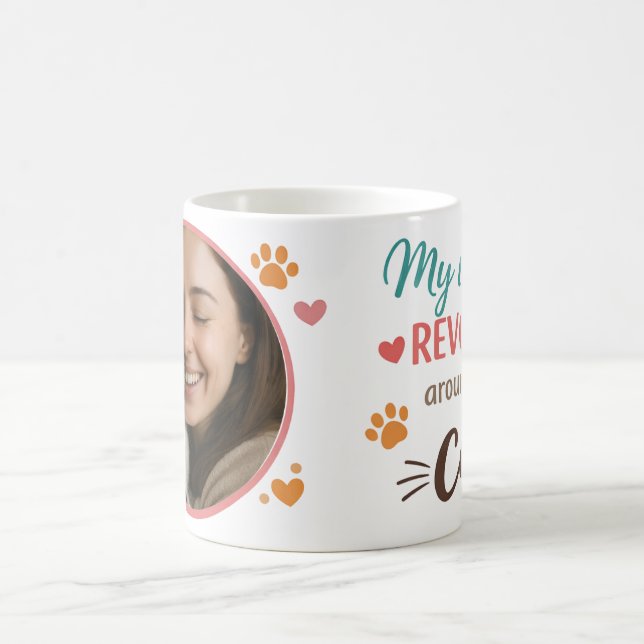 Custom Cat Lover Photo Mug  Kaffemugg (Center)