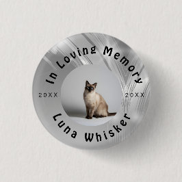 Custom Cat Photo Circle Frame Design Knapp